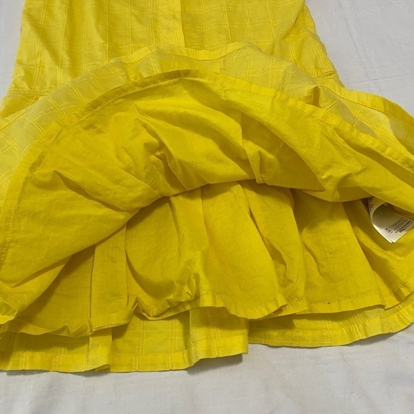 GAP Kids‎ Button Front Yellow Sleeveless Sun Dress Size Large (10) - Picture 5 of 9